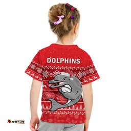 dolphins rugby t shirt indigenous merry christmas
