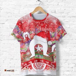 custom personalised australia torres trait islands christmas t shirt original style red