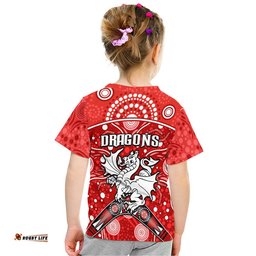 dragons rugby t shirt boomerang indigenous dots