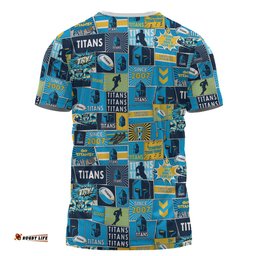 Amazing Aussie Gold Coast Titans Sport T-Shirt - Team Of Us Die Hard Fan Supporters Comic Style