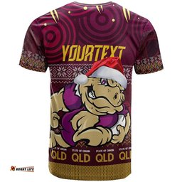 Amazing Aussie Cane Toads  T-shirt - Custom Christmas QLD Maroons Cane Toads Aboriginal Inspired T-shirt