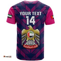 personalised united arab emirates cricket t shirt go uae dynamic version 2023