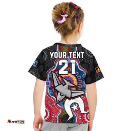 custom personalised bombers football naidoc week t shirt indigenous