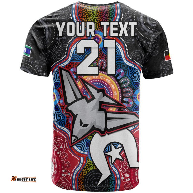 custom personalised bombers football naidoc week t shirt indigenous