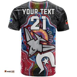 custom personalised bombers football naidoc week t shirt indigenous