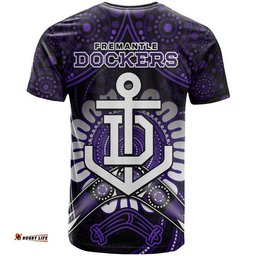 dockers football t shirt boomerang indigenous dots