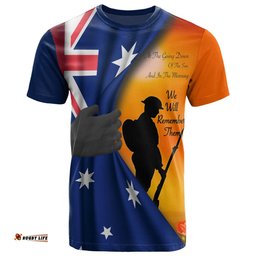 Amazing Aussie Australia Anzac T-Shirt We Will Remember Them Ver02