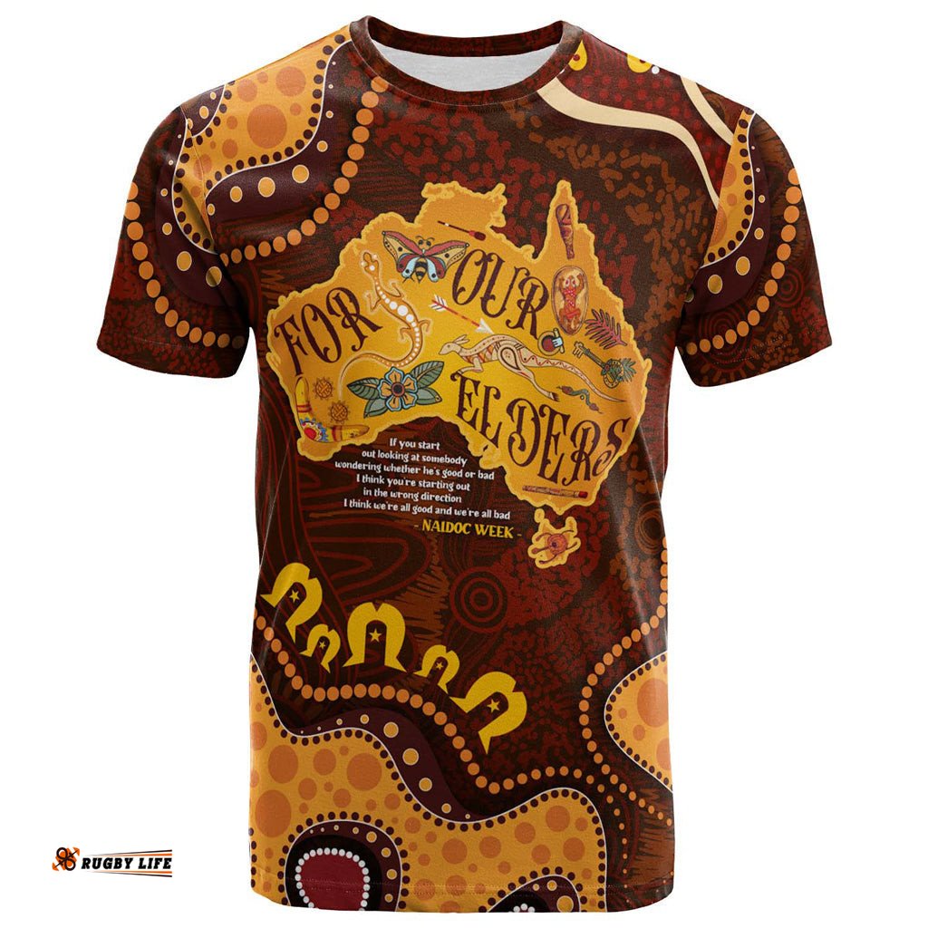 australia naidoc week t shirt custom for our elders naidoc quotes aboriginal inspired land t shirt