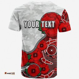 custom personalised anzac day nrl dragons army mix aboriginal t shirt