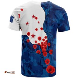 Amazing Aussie New Zealand Warriors Anzac Day T-shirt - Lest We Forget Military Patterns