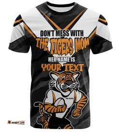 Amazing Aussie Wests Tigers Mother's Day T-Shirt - Screaming Mom and Crazy Fan