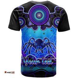 personalised australia scorpio tarantulas spider zodiac t shirt auz astrology aboriginal blue