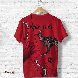 custom personalised bombers indigenous t shirt essendon for life