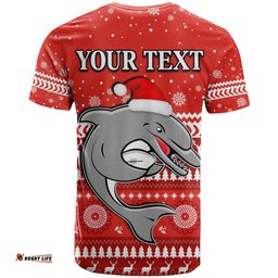 custom personalised dolphins rugby t shirt christmas redcliffe