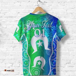 custom personalised aboriginal torres strait islands t shirt flag vibes