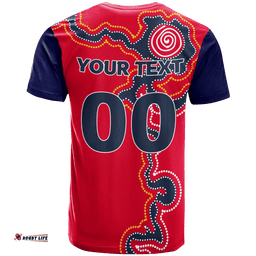 custom personalised adelaide united t shirt indigenous dot painting art