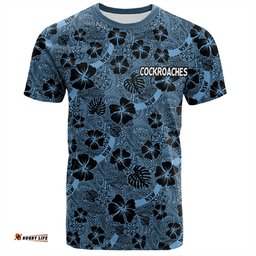 Amazing Aussie Cockroach Sport T-Shirt - Scream With Tropical Patterns