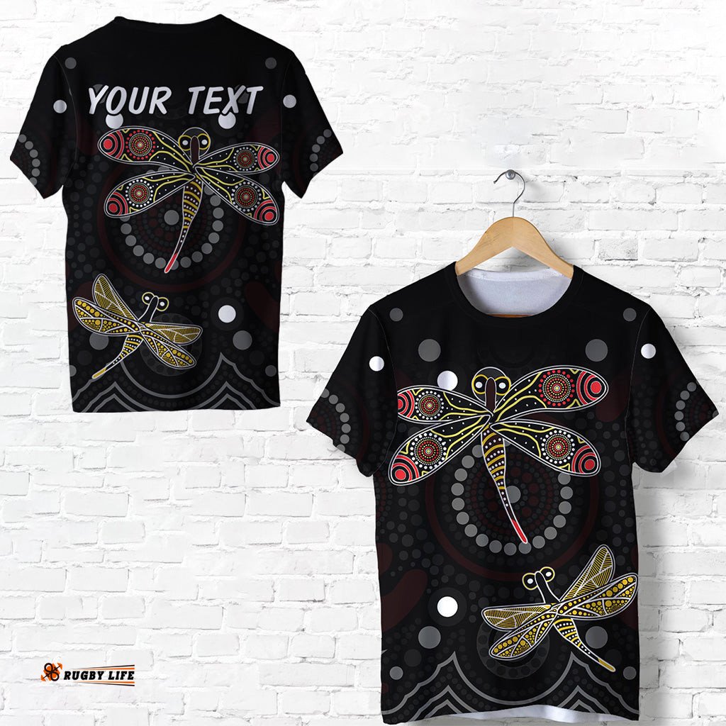 custom personalised aboriginal dot t shirt butterfly victory