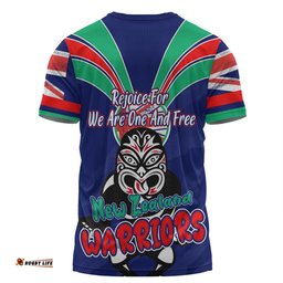 Amazing Aussie New Zealand Warriors T-Shirt - Happy Australia Day We Are One And Free