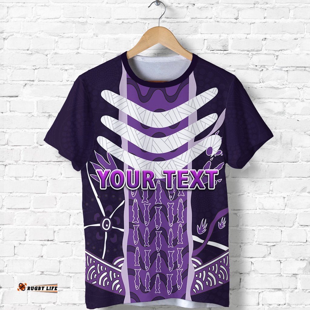 custom personalised fremantle t shirt dockers simple indigenous freo