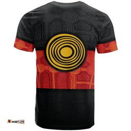 personalised aboriginal t shirt aussie indigenous flag