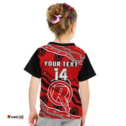 custom text and number renegades cricket t shirt melbourne aboriginal painting