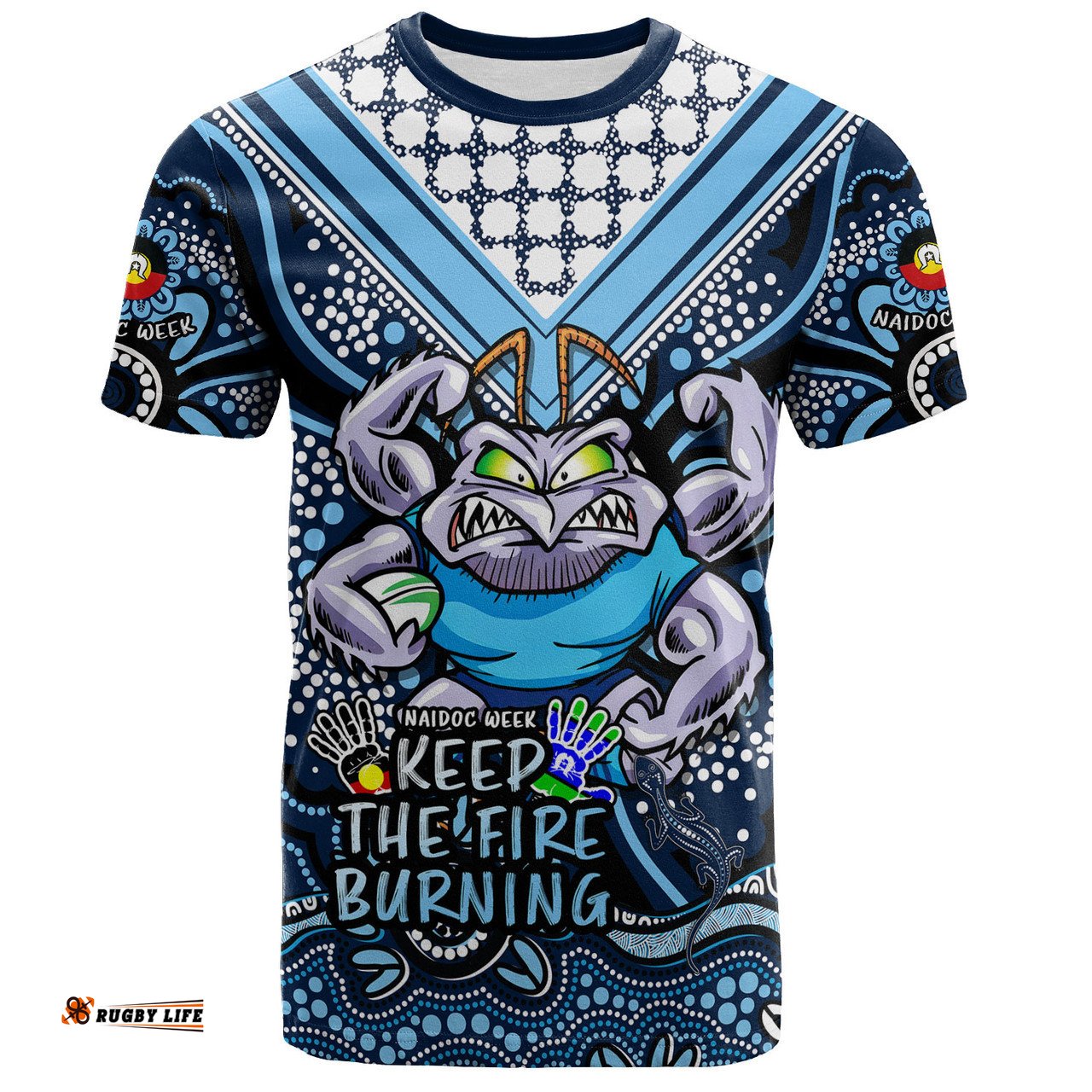 Amazing Aussie New South Wales Blues T-Shirt Aboriginal Inspired Naidoc Week Custom For Die Hard Fan Supporters