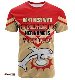 Amazing Aussie Redcliffe Dolphins Mother's Day T-Shirt - Screaming Mom and Crazy Fan