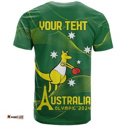 personalised australia go paris 2024 t shirt national color ver1