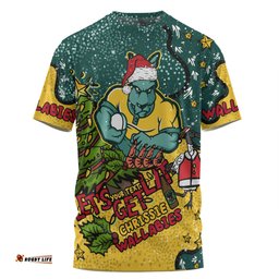 Amazing Aussie Australia Wallabies Christmas Custom T-shirt - Let's Get Lit Chrisse Pressie T-shirt