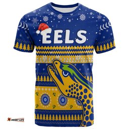 eels unique t shirt merry christmas parramatta