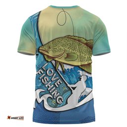 Amazing Aussie Australia Fishing Aboriginal Fishing Custom T-shirt - Love Fishing Murray Cod In Aboriginal Art Patterns T-shirt