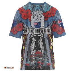 Amazing Aussie Australia Anzac Custom T-shirt - Lest We Forget Aboriginal Inspired T-shirt