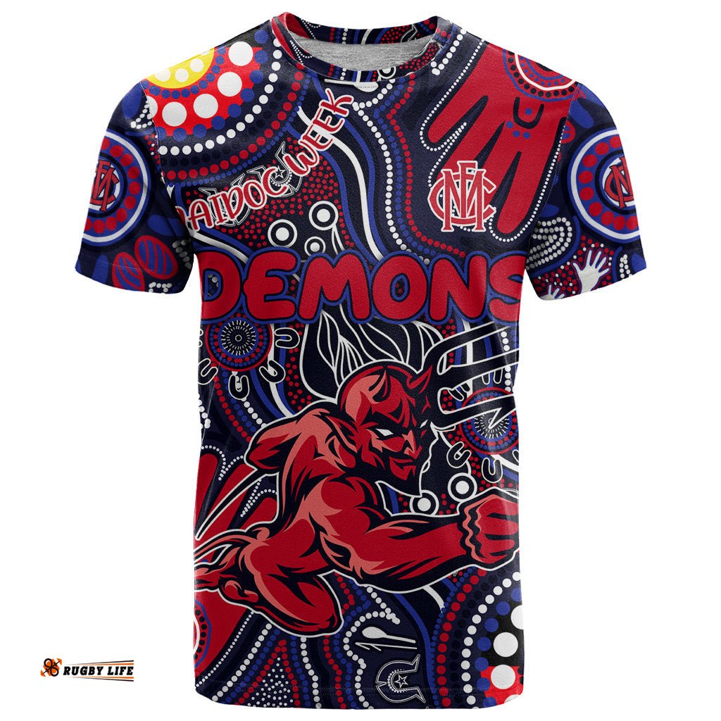 personalised naidoc week 2024 north melbourne kangaroos t shirt australian aboriginal hand painting dt02