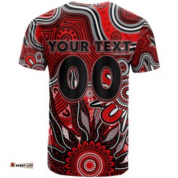 personalised bombers naidoc week 2024 t shirt aussie aboriginal art dt02
