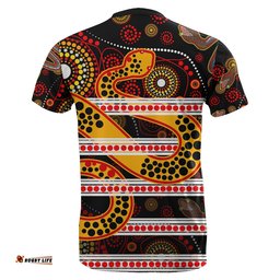 parramatta eels t shirt aboriginal tribal style black