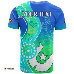 personalised australia naidoc t shirt aboriginal tribal art stylization