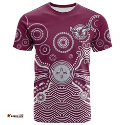 custom text and number sea eagles t shirt manly warringah 1946 indigenous painting