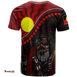 Amazing Aussie Australia Aboriginal Inspired T-Shirt - Indigenous People And Sun