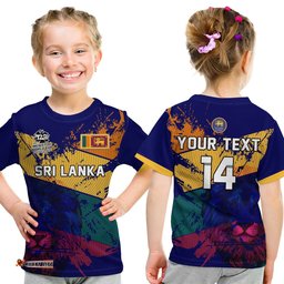 custom text and number sri lanka cricket t shirt the lions mens t20 world cup