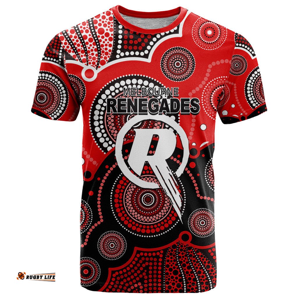 custom text and number renegades bbl t shirt aboriginal patterns