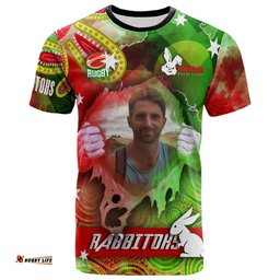 Amazing Aussie South Sydney Rabbitohs T-shirt - Photo South Sydney Rabbitohs Indigenous T-shirt