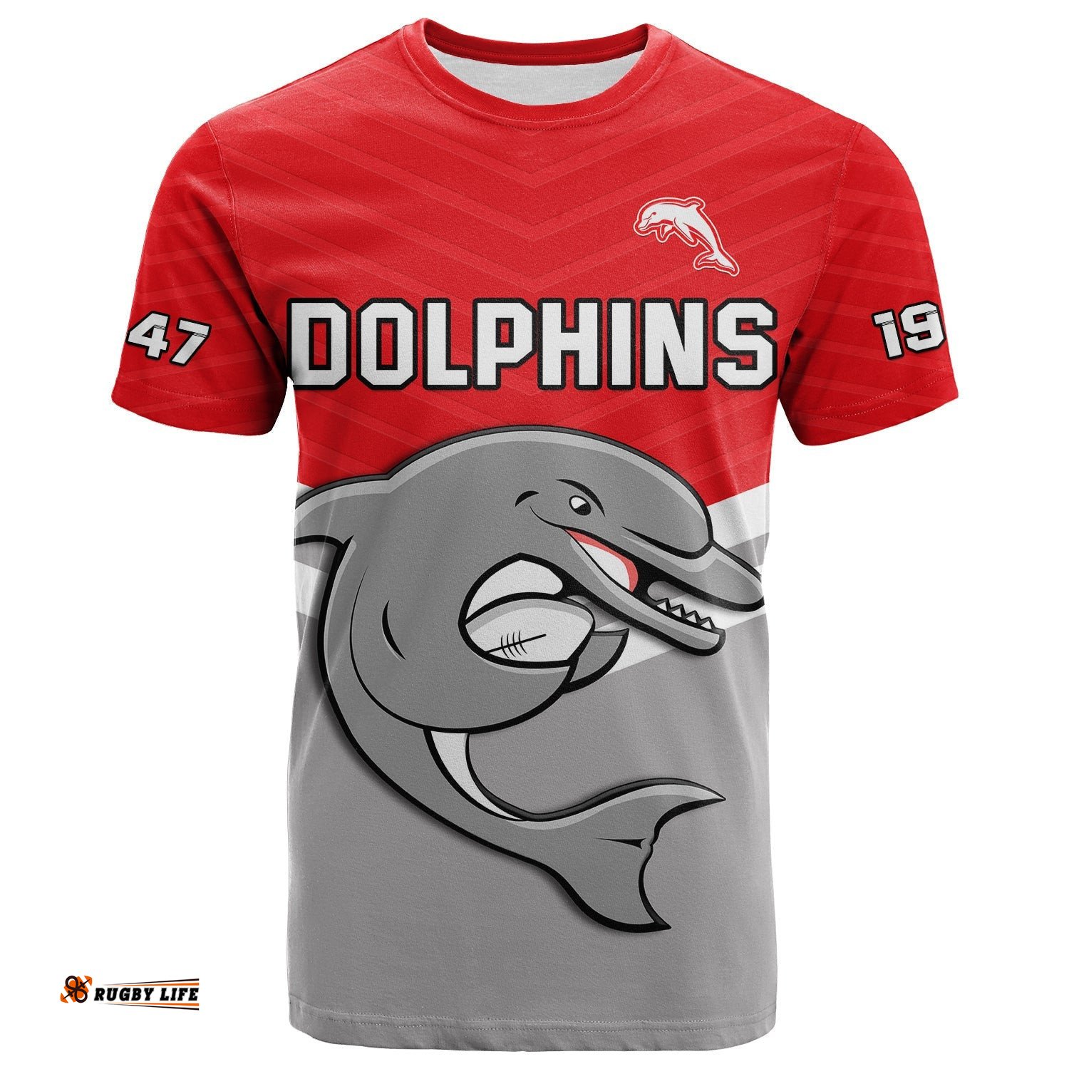 dolphins rugby t shirt sporty style ver02