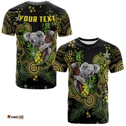 custom personalised golden wattle t shirt australia acacia pycnantha mix aboriginal