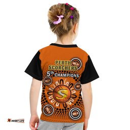 perth scorchers cricket t shirt indigenous 5th champions bbl proud