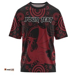 Amazing Aussie Australia Illawarra and St George T-shirt - Custom Indigenous Inspired Saints T-shirt