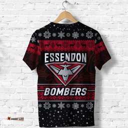 essendon bombers t shirt christmas simple style black