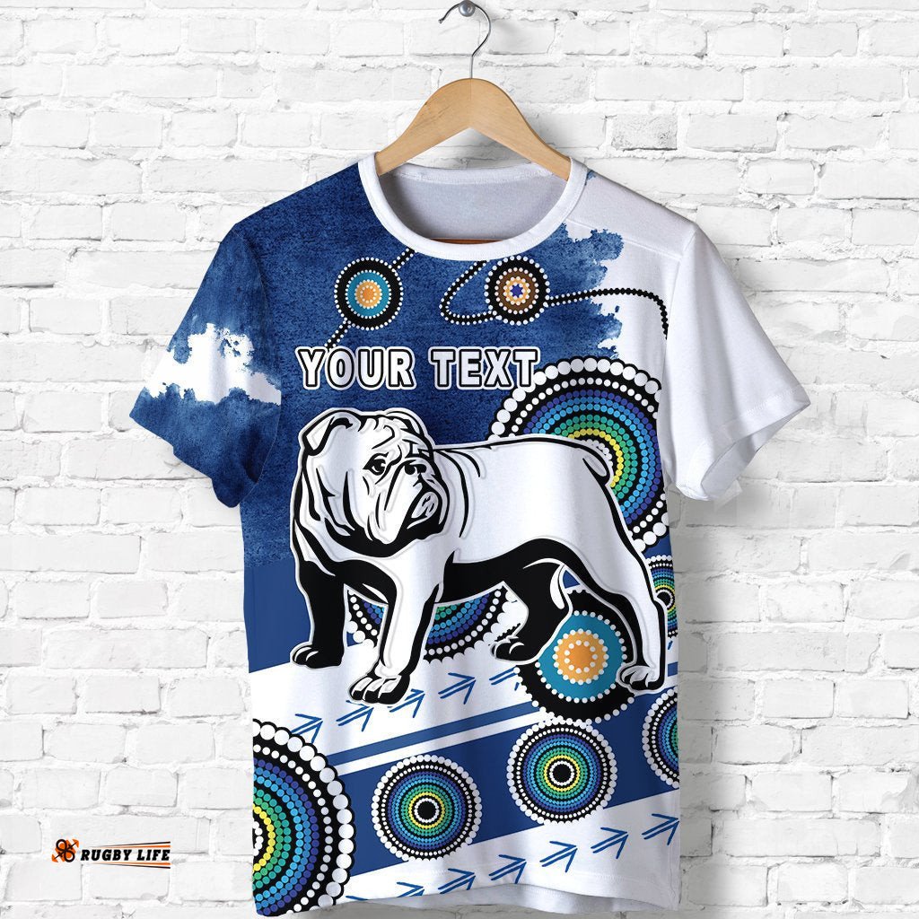 custom personalised bulldogs t shirt special indigenous