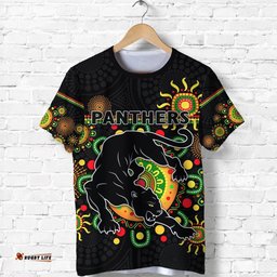 penrith t shirt indigenous panthers black
