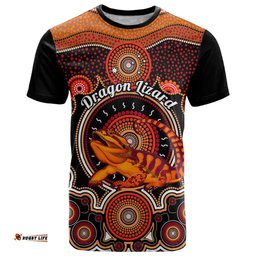 personalised australian astrology t shirt aboriginal dragon lizard zodiac sign